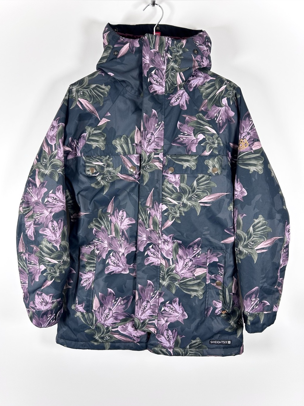 As-is 686 Infidry 10K Waterproof Floral Ski Snowboard Winter Jacket Women Medium